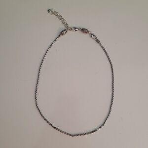 Brighton Silver Barrel Necklace